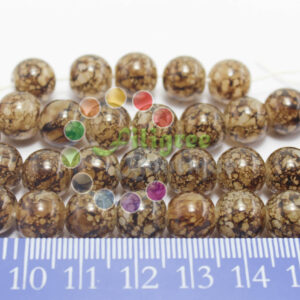 Glass Bead - Brown  - 10mm - 20 beads in a pack
