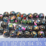 Glass Bead - Black  - 10mm - 20 beads in a pack