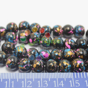 Glass Bead - Black  - 10mm - 20 beads in a pack