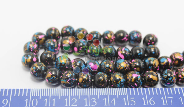 Glass Bead - Black  - 10mm - 20 beads in a pack