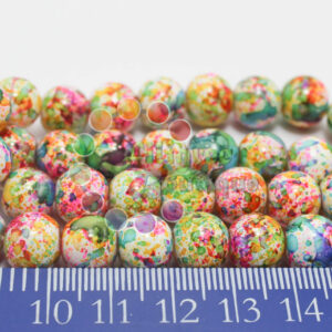 Glass Bead - Multicolor  - 10mm - 20 beads in a pack