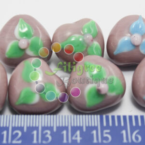 Heart Shape Bead - Lavendar Colour - 20x20mm