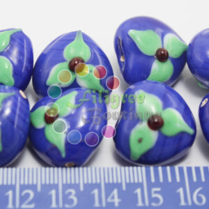 Heart Shape Bead - Royal Blue Colour - 20x20mm