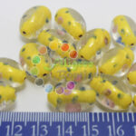 Oval Bead - Yellow Colour - 20x12mm
