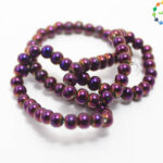 4mm Mardi Gras Beads, Electroplate Glass Bead Strands