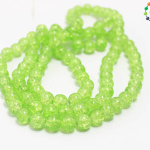 8mm Crackle Glass Beads Strands