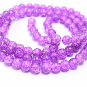 8mm Crackle Glass Beads Strands