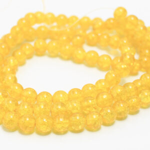 8mm Crackle Glass Beads Strands