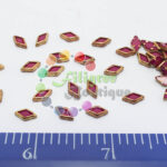 5x6 mm - Diamond Shape -  Kundan Stone - Pink - 5 gram pack