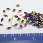 5x6 mm - Diamond Shape -  Kundan Stone - Purple - 5 gram pack