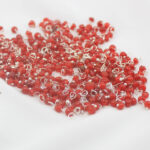 4-mm -Red  Lorails Silver  Loop-5gram Pack
