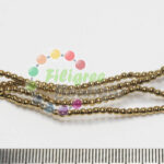 Micro plated Antique Gold 1mm Metal Bead