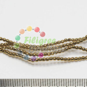 Micro plated Antique Gold 1mm Metal Bead