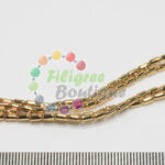 Micro plated Gold 4mm Metal Bead -6pieces