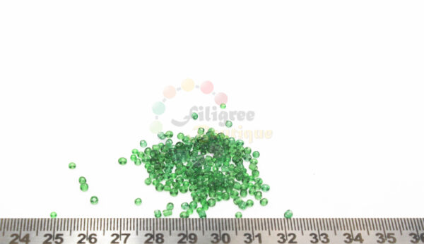 1mm seed beads (L) -Transparent Dark Green
