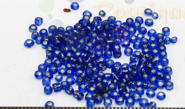 2mm seed beads (U) - Glass Blue