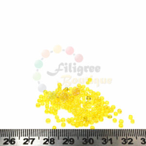 2mm seed beads (X)-  Transparent Shine Dust