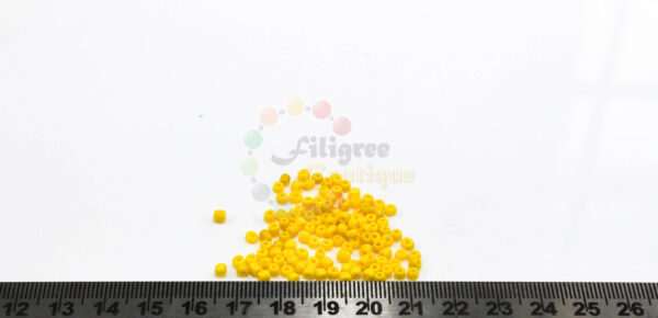 2mm seed beads? -Opaque yellow