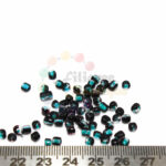 4mm Pony beads(I) - Two Tone Greenish Blue and Black