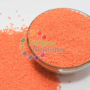 Orange Opaque Seed Beads - "0" Size - 20gm Pack