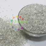 Glass White Tube Beads - 2mm - 20gm pack