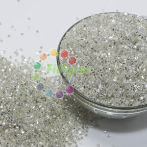 Glass White Tube Beads - 2mm - 20gm pack