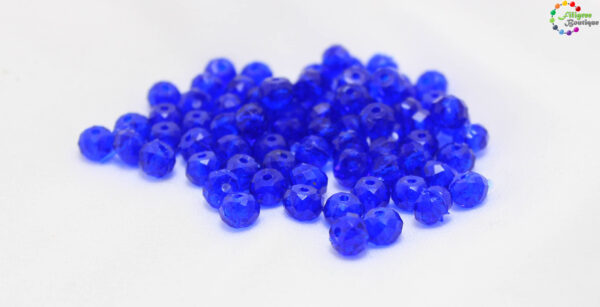 8mm Acrylic Crystal Bead-Dark Blue10 Gram Pack