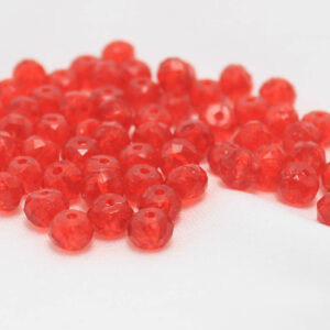 8mm Acrylic Crystal Bead-Red10 Gram Pack